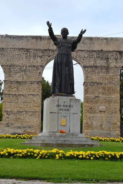 요한 바오로 2 세의 조각상 — 스톡 사진