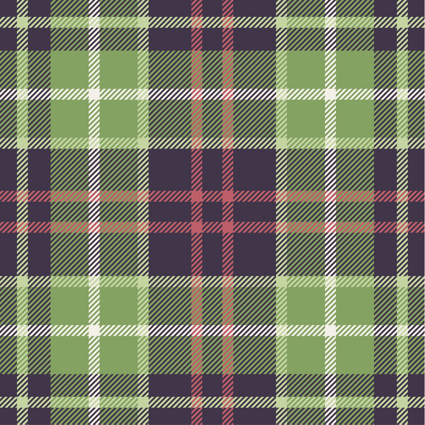 Plaid pattern in nature tones