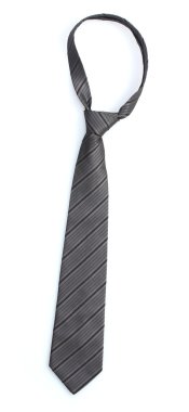 beyaz izole zarif gri kravat