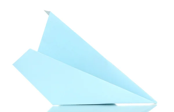 白で隔離される折り紙紙飛行機 — ストック写真