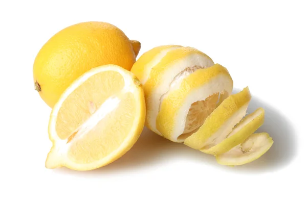 stock image Ripe lemons isolated on white