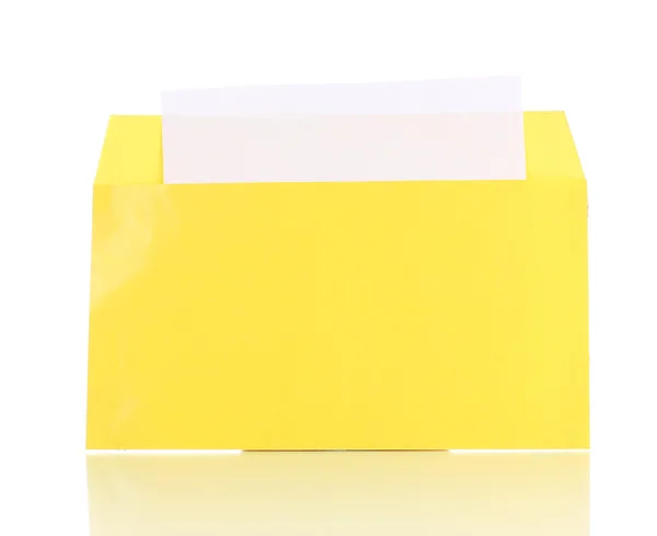 Кольоровий конверт ізольований на білому — стокове фото