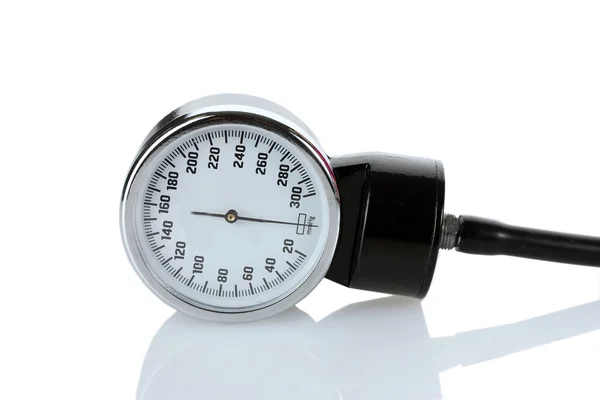 Tonometer üzerinde beyaz izole — Stok fotoğraf