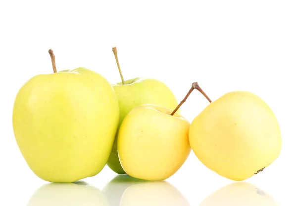Słodkie jabłka na białym tle — Zdjęcie stockowe