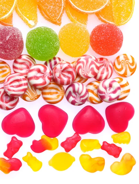 Caramelos de jalea coloridos fondo —  Fotos de Stock