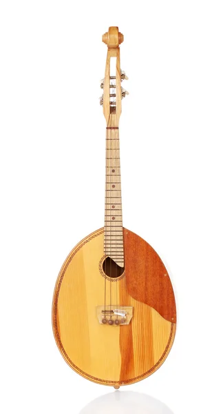 Retro kobza- Ukrainian musical instrument isolated on white — Stock Photo, Image