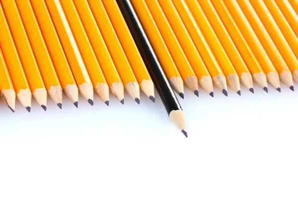 Lápis de chumbo isolado em branco — Fotografia de Stock