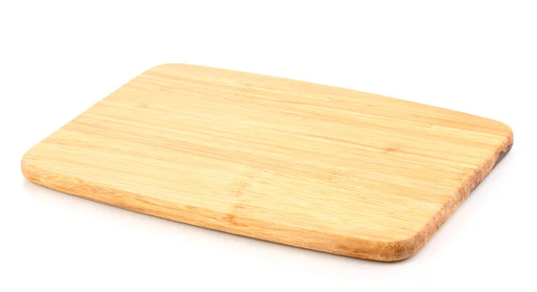 Wooden board isolated on white — Stock Photo, Image