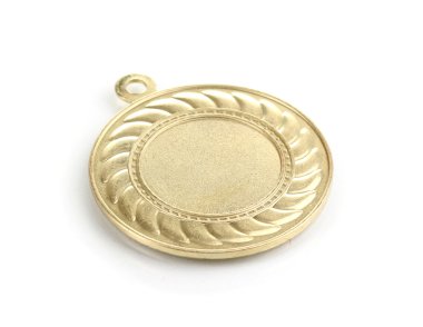 Gold medal isolated on white clipart