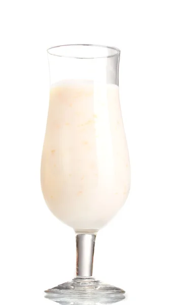 Batido de leite isolado em branco — Fotografia de Stock