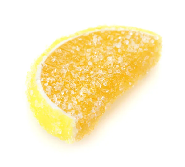 Апельсиновое желе конфеты изолированы на белом — стоковое фото