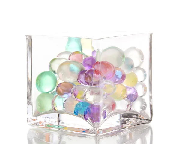 Hidrogel de cor em vaso isolado sobre branco — Fotografia de Stock