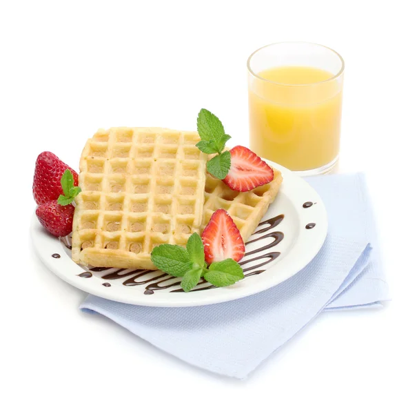 Lekkie śniadanie na białym tle — Zdjęcie stockowe
