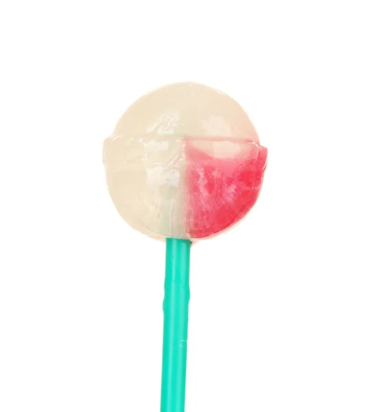 Sweet and tasty lollipop isolated on white close-up — Stock Photo, Image