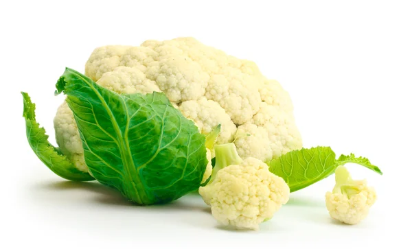 Fresh cauliflower isolated on white — Stock Photo, Image