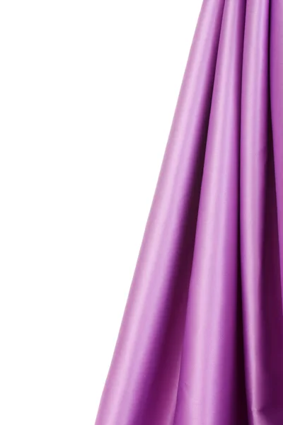 紫色丝绸披上孤立的白 — 图库照片