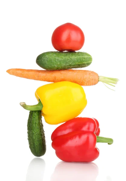 Légumes frais isolés sur blanc — Photo