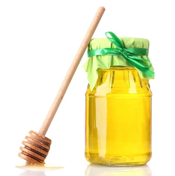 Μέλι απομονωμένο σε λευκό — Φωτογραφία Αρχείου