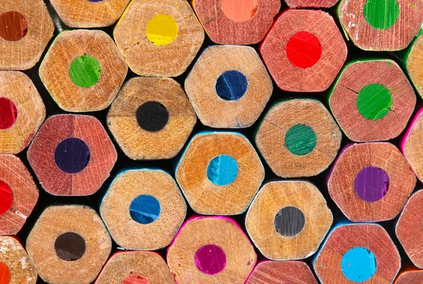 Kleur potloden close-up — Stockfoto
