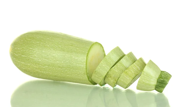 Sliced squash isolated on white — Stock Photo, Image