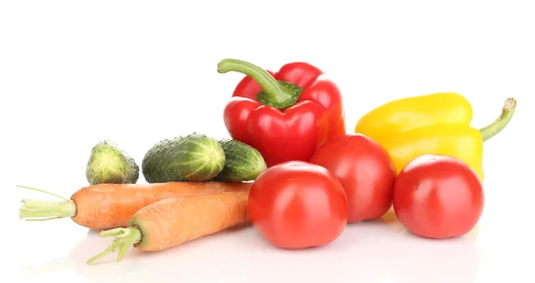 Fresh vegetables isolated on white — Stock Photo, Image