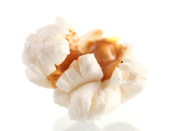 Popcorn izolovaný na bílém — Stock fotografie