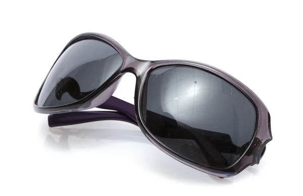 Női fekete napszemüveg elszigetelt fehér — Stock Fotó