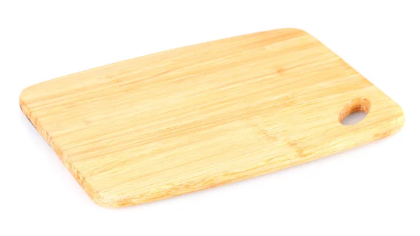 Cutting board isolated on white — Stock Photo, Image