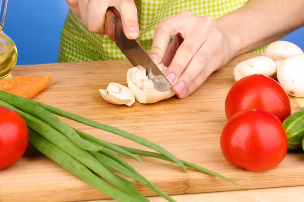 Chopping food ingredients — Stock Photo, Image