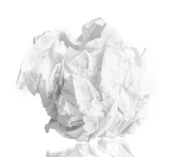 孤立在白色的纸球 — 图库照片