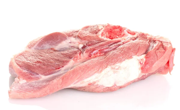 Carni crude isolate su bianco — Foto Stock