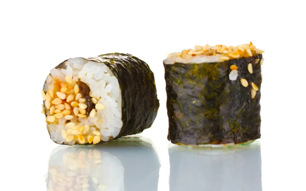 Tasty rolls isolated on white — Stock Photo, Image