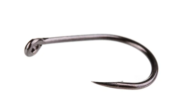 stock image Single fish hook isolated on white