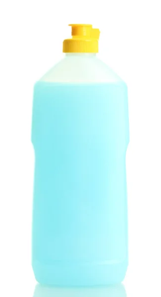 Bulaşık deterjanı üzerine beyaz izole şişe — Stok fotoğraf