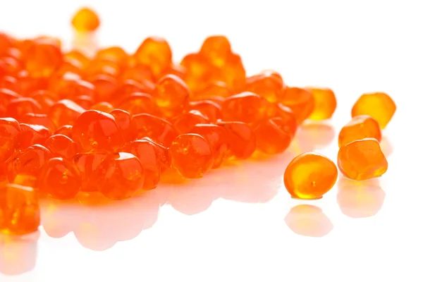 Red caviar isolated on white — Stock Photo, Image