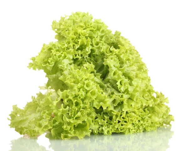 Salată verde proaspătă izolată pe alb — Fotografie, imagine de stoc