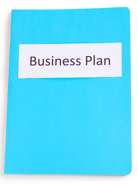 Μπλε φάκελο με το επιχειρηματικό — Φωτογραφία Αρχείου