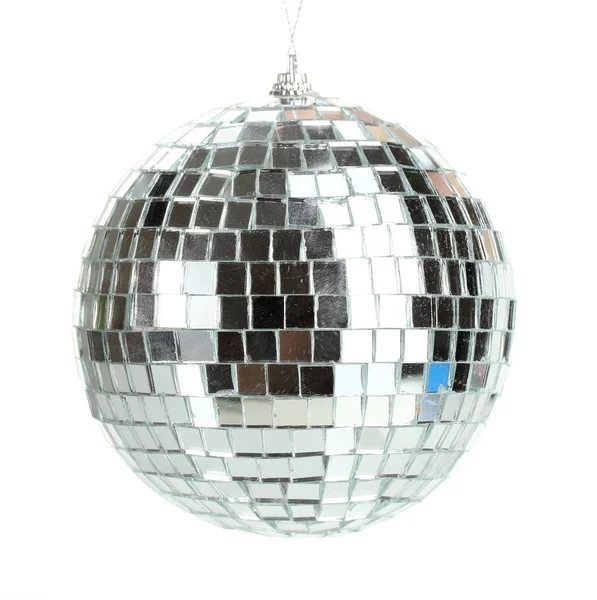 Disco bal geïsoleerd op wit — Stockfoto