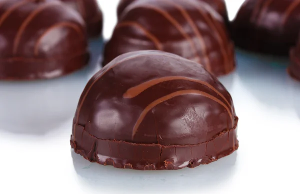 ? 白で隔離チョコレート クッキー — ストック写真