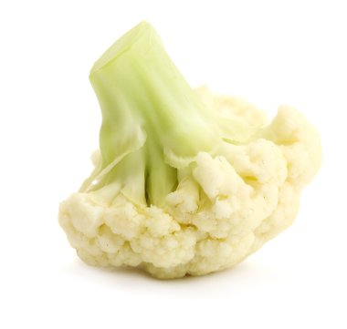 Fresh cauliflower isolated on white clipart
