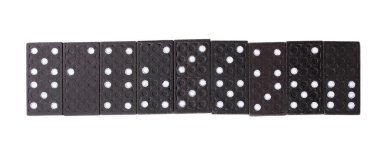 beyaz izole Domino
