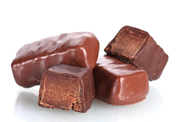 ? 白で隔離チョコレートお菓子 — ストック写真