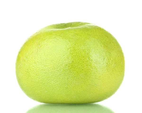 Grønn grapefrukt isolert på hvit – stockfoto
