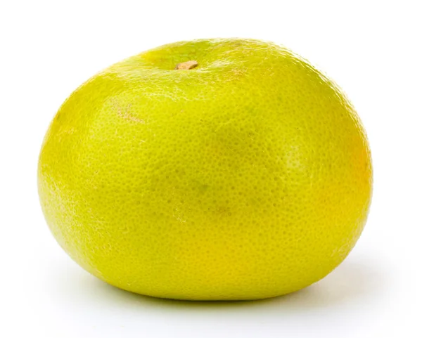 Zöld, elszigetelt fehér grapefruit — Stock Fotó