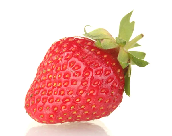 Sweet ripe strawberry isolated on white — Stock Photo, Image