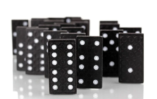 Beyaz izole Domino — Stok fotoğraf