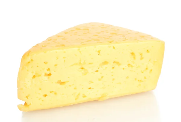 Смачний сир ізольований на білому — стокове фото