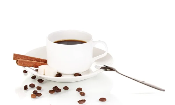 Cangkir kopi diisolasi di atas putih — Stok Foto