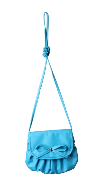 Современная светлая женская сумка, изолированная на белом — стоковое фото