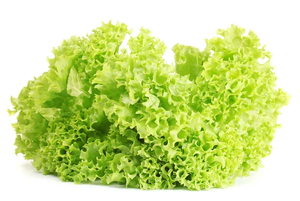 Salată verde proaspătă izolată pe alb — Fotografie, imagine de stoc